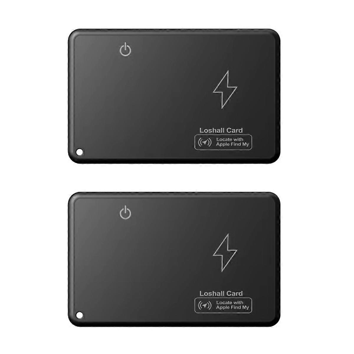 2Pcs Wireless Charging Tracking Location Mini Wallet Tracker Card Wasserdichter GPS-Ortungsgerät Funktioniert mit Find My Tracker