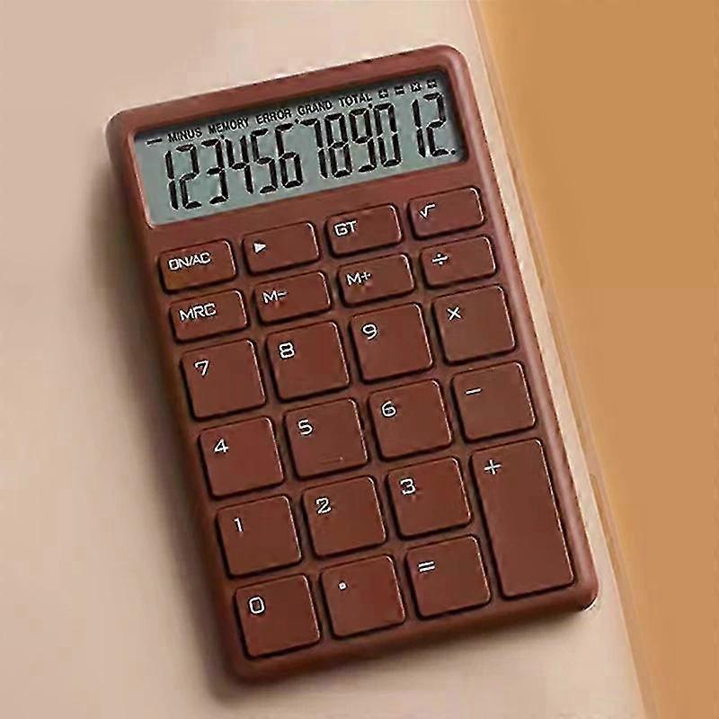 12-Digit Solar-Powered Electronic Calculator with Dual Power Supply for Home, Office & Financial Use