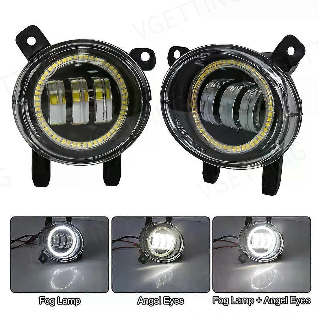 Apply Car LED Angel Eye Fog Lamp For BMW F20 F21 F22 F23 F45 F46 F30 F31 F34 F35 Front Bumper Lens Halogen Headlight Driving Light 12V