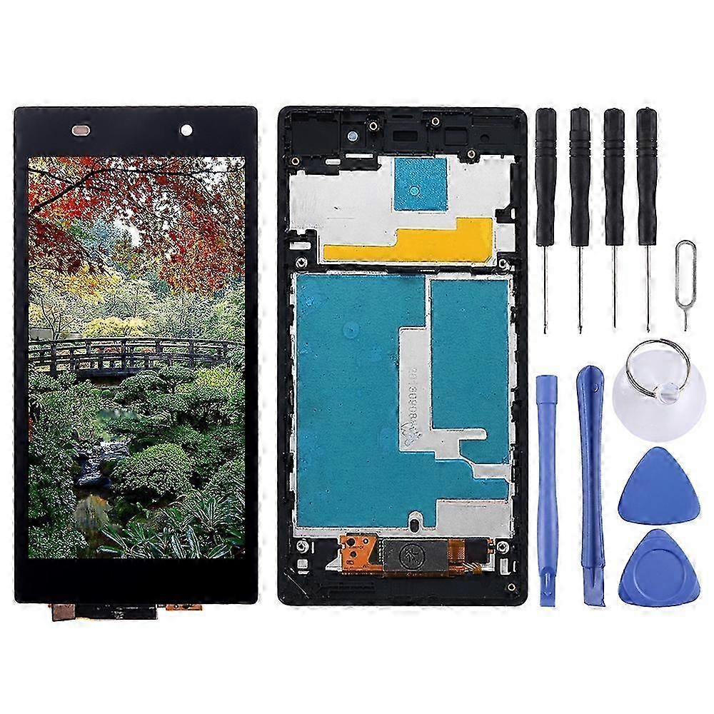 2025 LCD Display + Touch Panel with Frame for Sony Xperia Z1 / L39h / C6902 / C6903 / C6906 / C6943(Black)