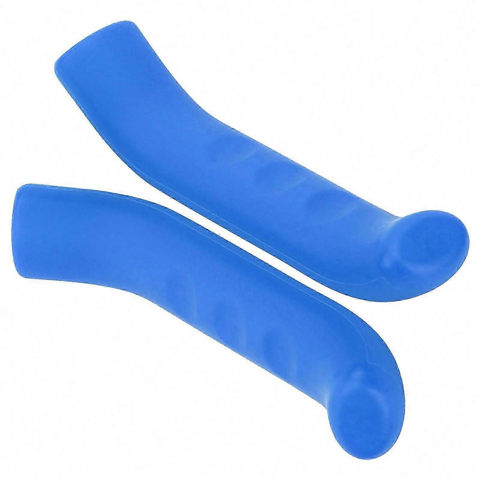AntiSlip Bicycle Brake Handle Silicone Cover Mountain Road Bike Brake Lever Protector(Blue )