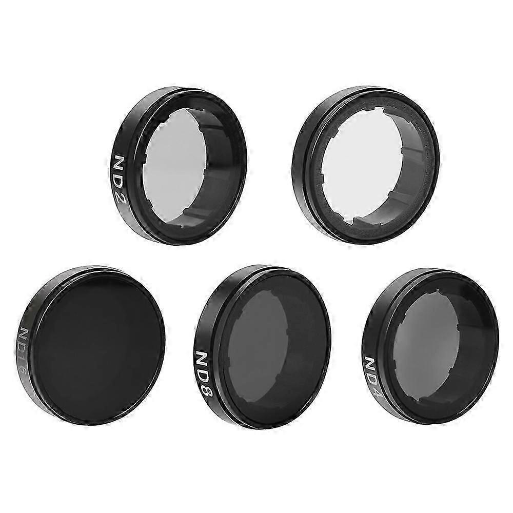 Round Lens Filters Kit Set(nd2/nd4/nd8/nd16/uv) Protector Protective Glass Replacement For Gopro Hero4/3+/3