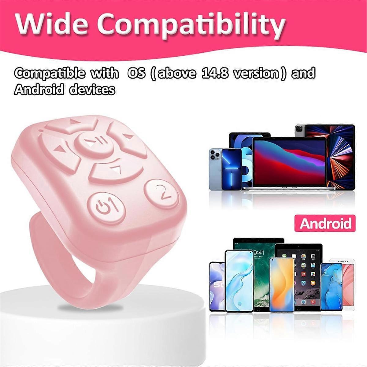 Scrolling Ring Remote Control for Bluetooth Remote Turner Ring Scroller for Smartphone,Camera Shutter Short Video