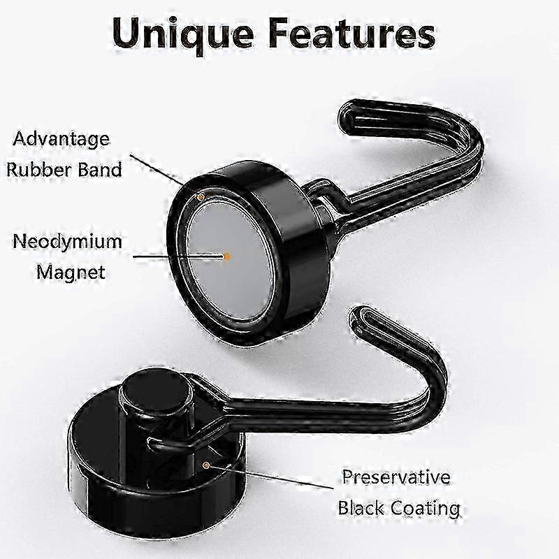 Magnetic Hooks, Magnet Hook 30 LBS with Rust Proof 2025