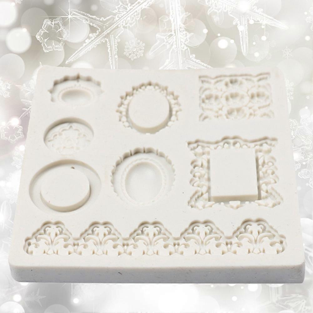 Silicone Cake Mold 9.3x9.3cm Vintage Flower Pudding Baking Tool