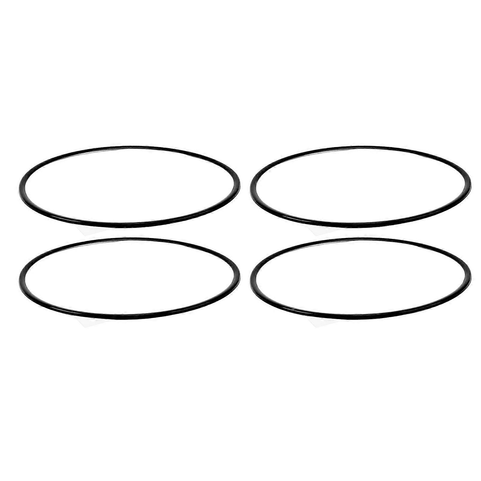 4Pcs 16 Inch Black ABS Wheel Rim Protector Ring Self Adhesive