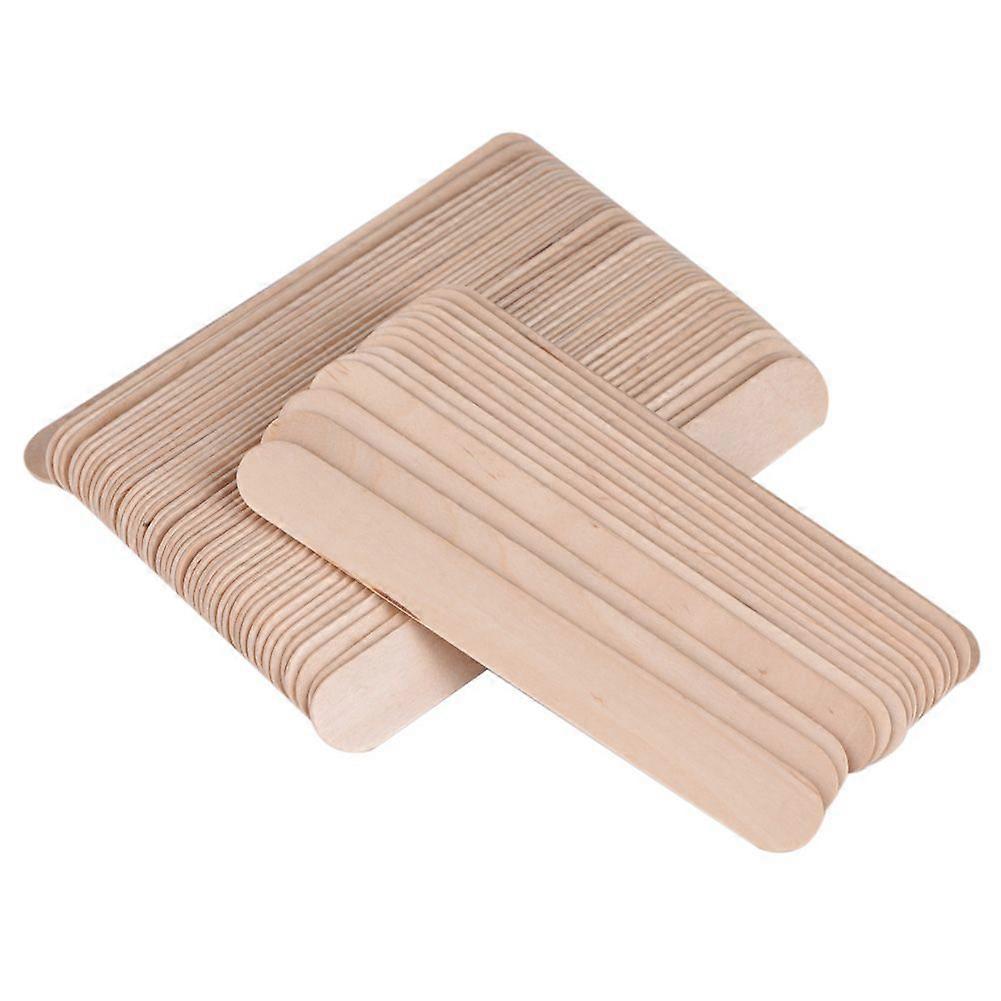 100Pcs/Bag Waxing Stick Spatula Applicator Wooden Spatula Disposable Medical Tongue Depressor