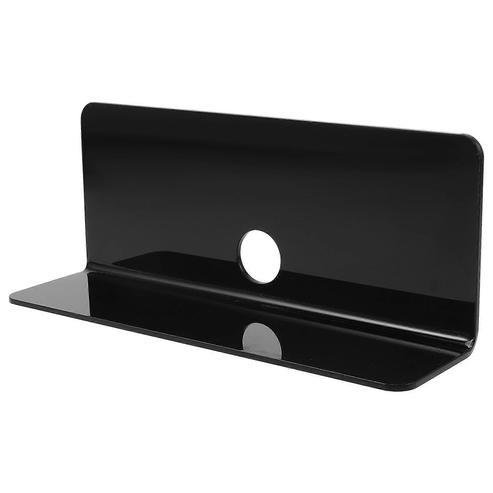 Acrylic Floating Shelf Wall Storage Rack for Storage 5Sets Black Floating Shelf