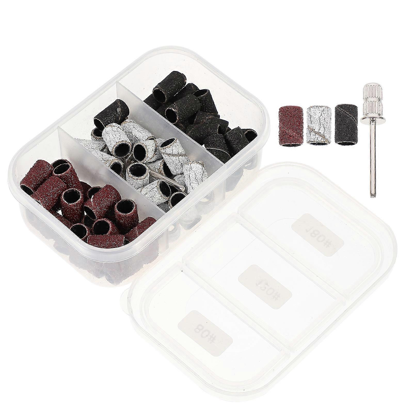 Manicure Grinding Head Nail Polishing Ring for Decor 75Pcs Collection