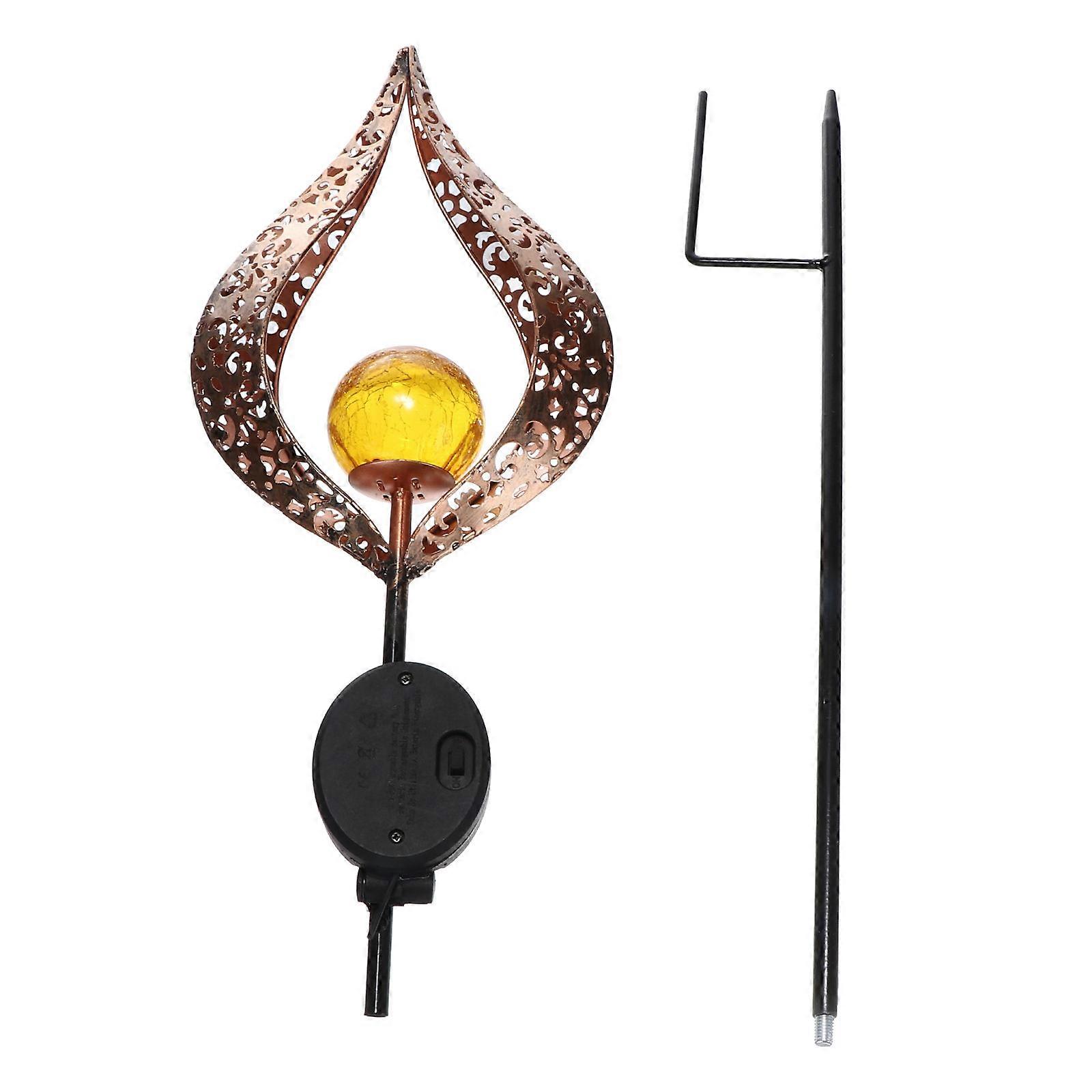 LED Solar Flame Lamp Lawn Light for Outdoor Garden Decor 1Pcs