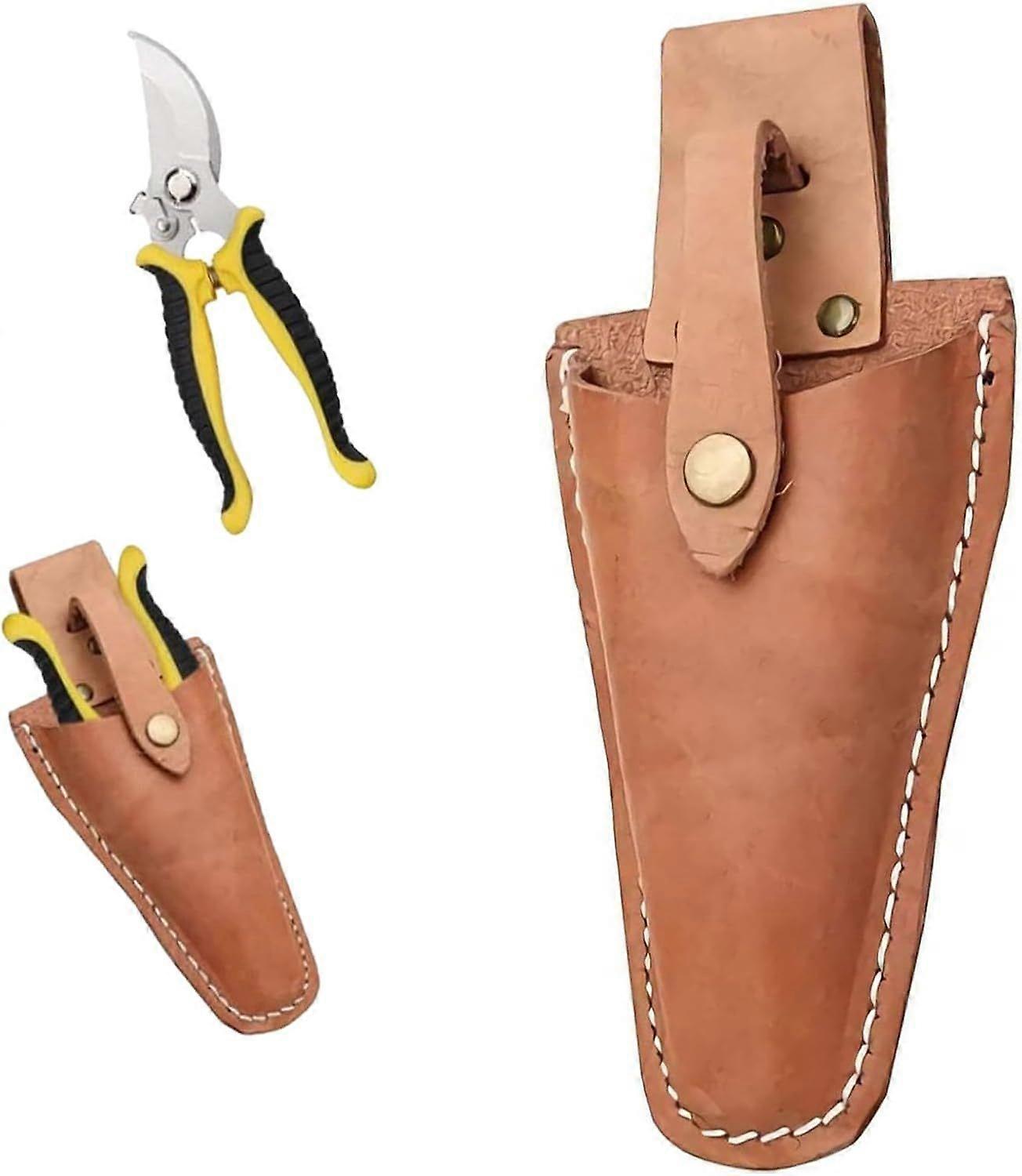Pruning Shears Case,Leather Sheath,Leather Hand Pruner Sheath Pouch for Garden Tools Scissors