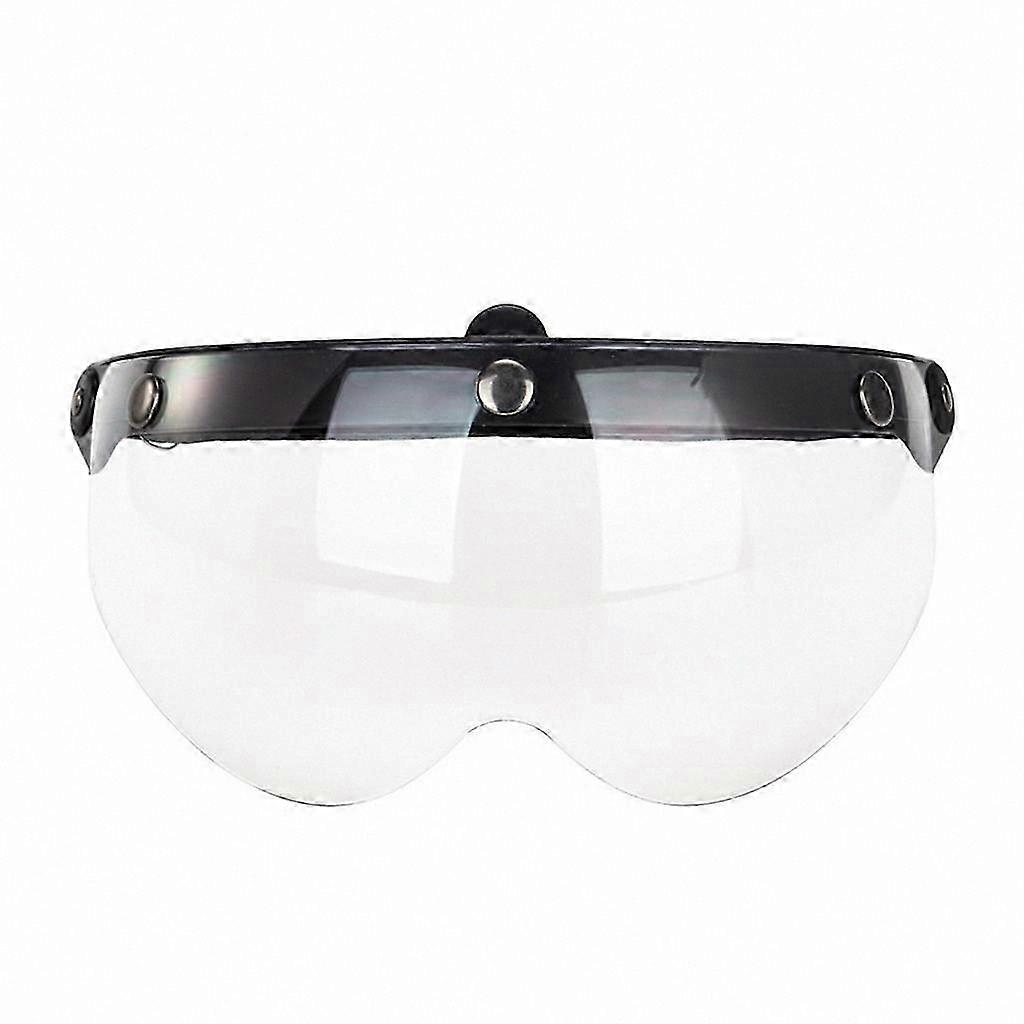 Standard 3 Snap-Button Visors for Open Face Helmets with Flip-Up Functionality