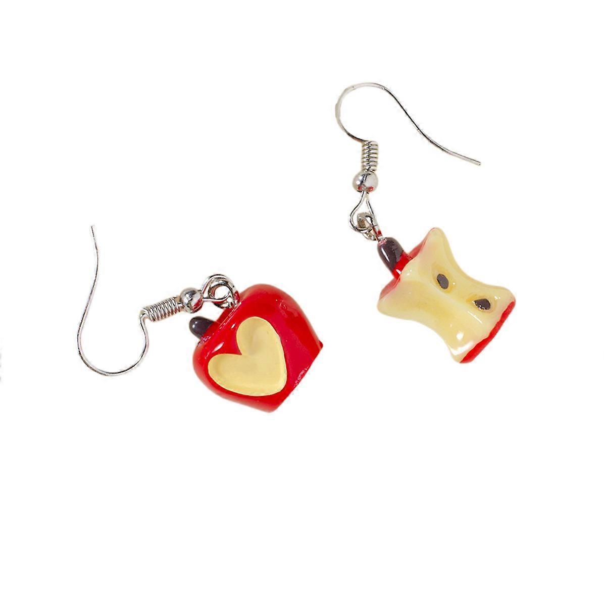 Heart Shape Earrings Irregular Apple Eardrop for Decoration