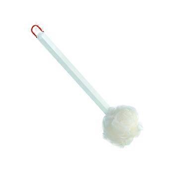 Long Handle Back Bath Brush for Body Cleaning Use White Double Sided