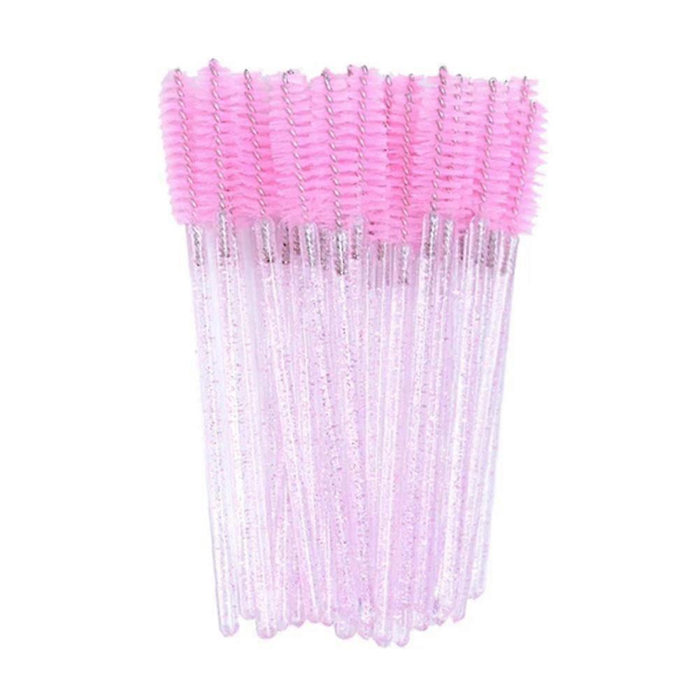 ZHXXCUM Crystal Rod Colored Eyelash Comb Eyelash Brush Eyebrow Comb Portable Eyelash Brush Multi-Purpose Small Brush 50 Pieces In A Pack