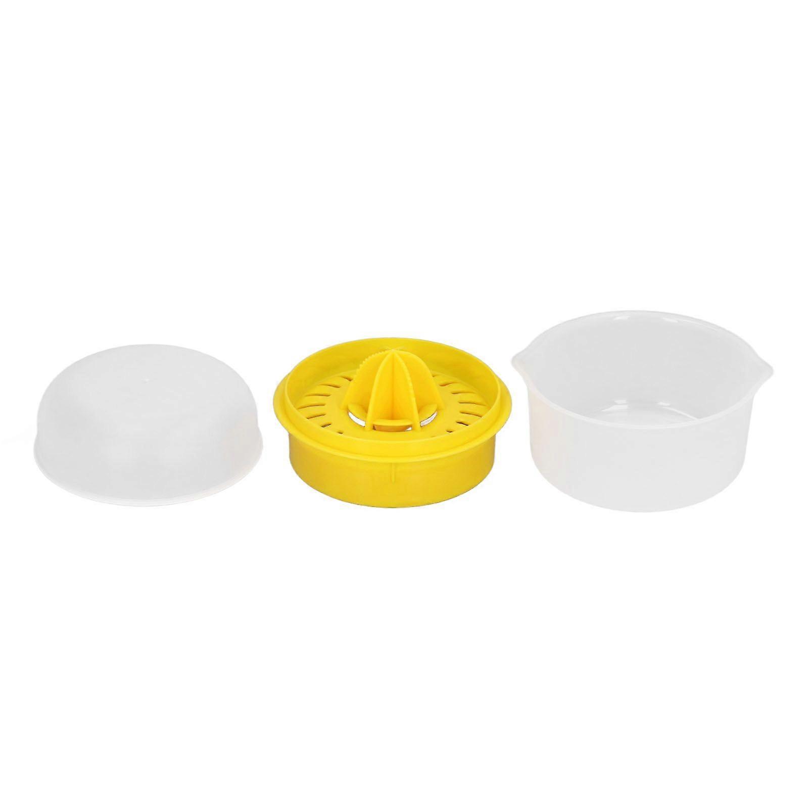 Lemon Squeezer 2 in 1 Juicer Juice Press Yolk Separator PP Hand Tool for Fruit Orange