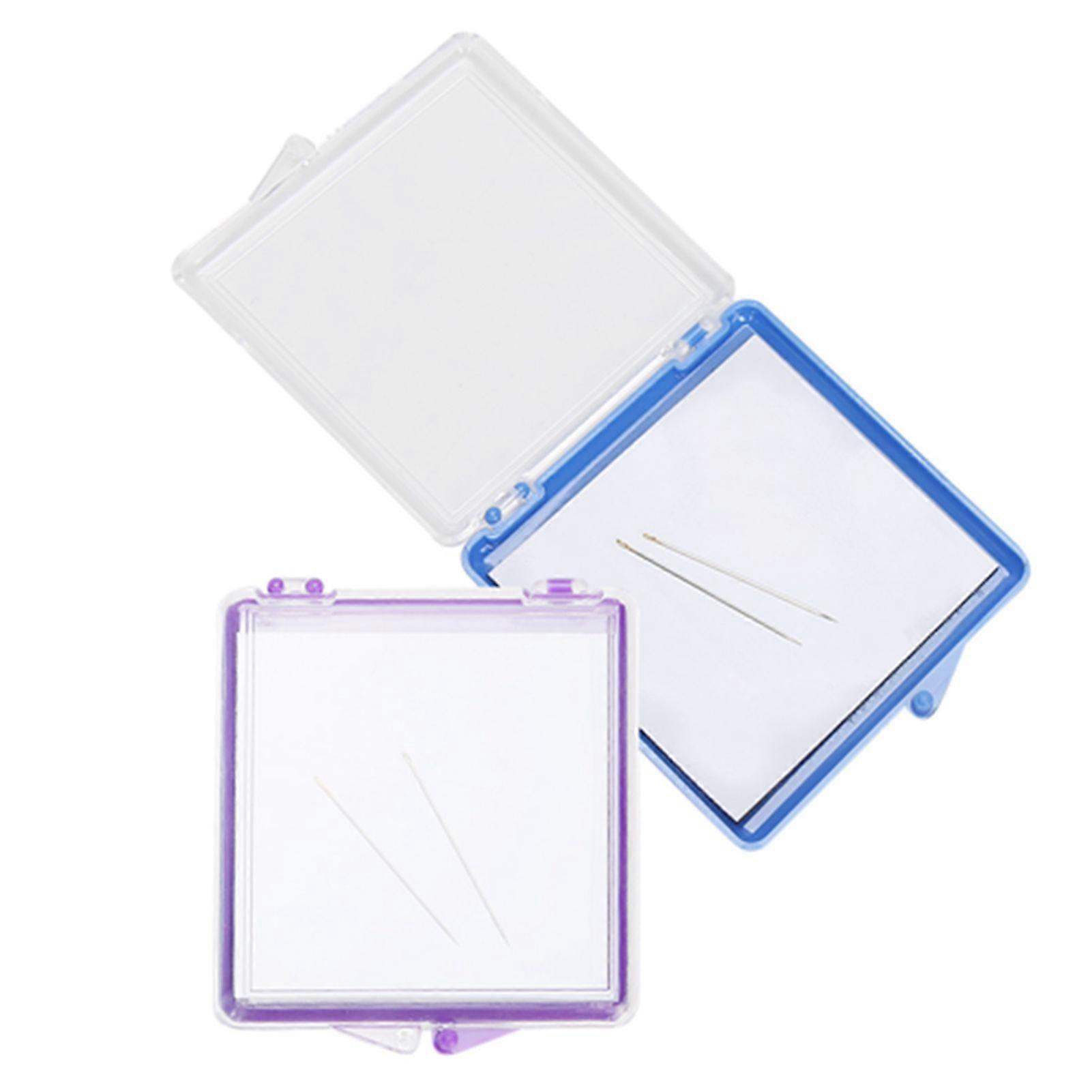 2PCs Magnetic Sewing Pincushion Pin Storage Case DIY Auxiliary Tools Multifunction Plastic