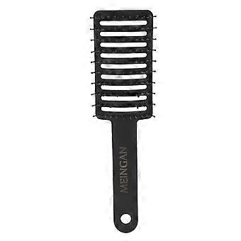 Curved Vented Detangling Hair Brush Universal Hollow ABS Handle Vent Detangler Brush for Salon