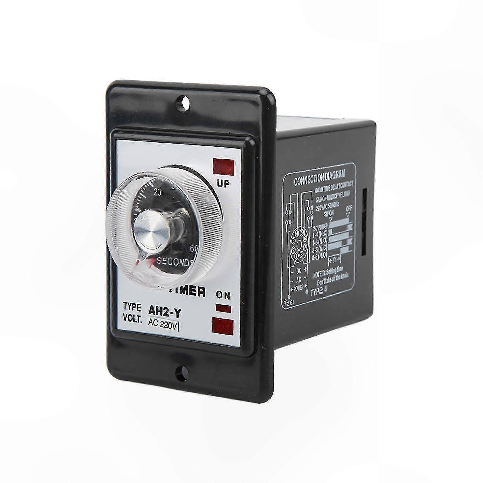 60S Time Relay with Pointer Knob Control and 8ft Timer for Small Appliances