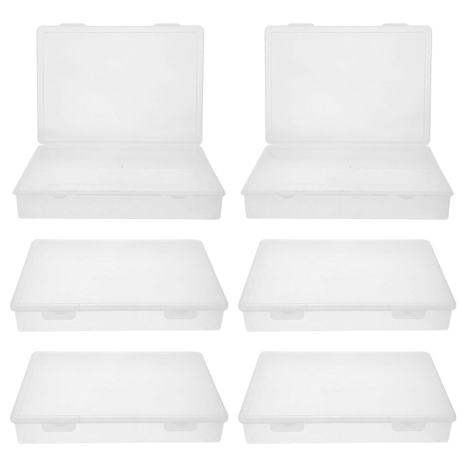 Transparent Plastic Storage Containers for Jewelry Storage 12Pcs Set