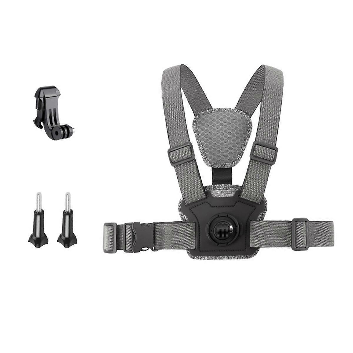 Adjustable Chest Mount Harness Strap for Action Camera Accessories Combo