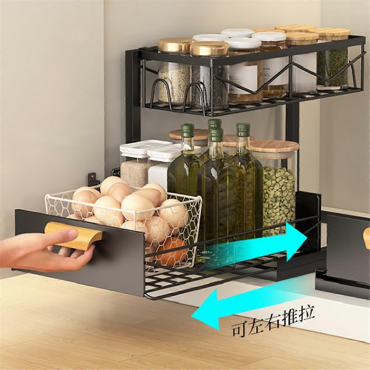 Kitchen Storage Racks Pull-Out Drawer Under-Sink Racks Multi-Layer Kitchen Storage Racks Cabinet Rac