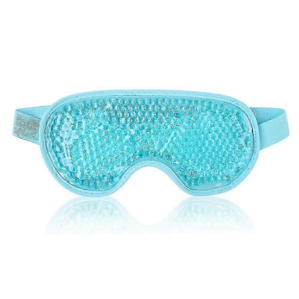 Reusable Gel Eye Mask For Puffy Eyes, Ice Eye Mask Cold Eye Mask Frozen With Plush Backing For Headache, Migraine, Stress