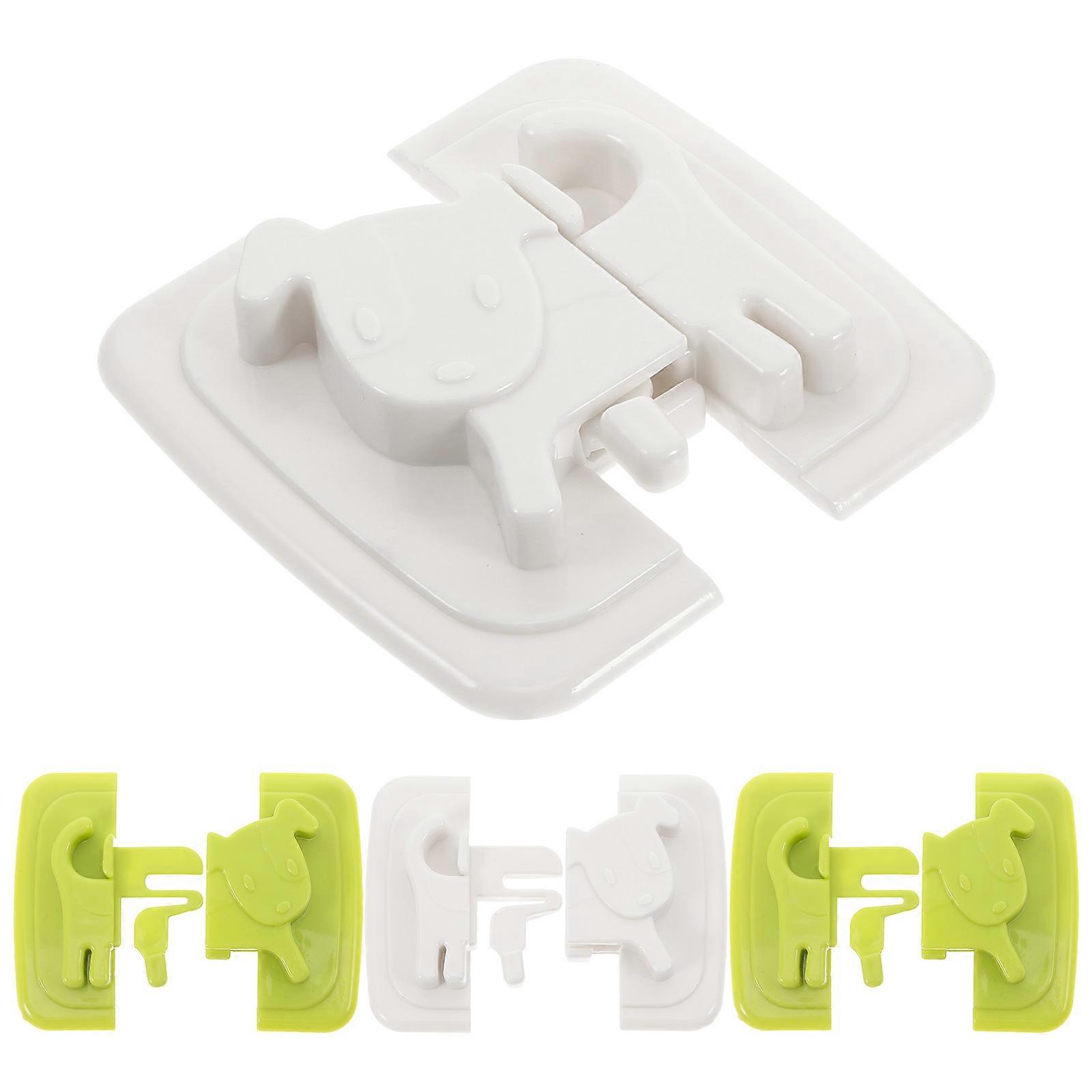 Childproof Lock 8 Pcs Cartoon Locks For Cabinet Safety Child Lock For Kids Furniture Home Bedroom Assorted Color Easy Installation