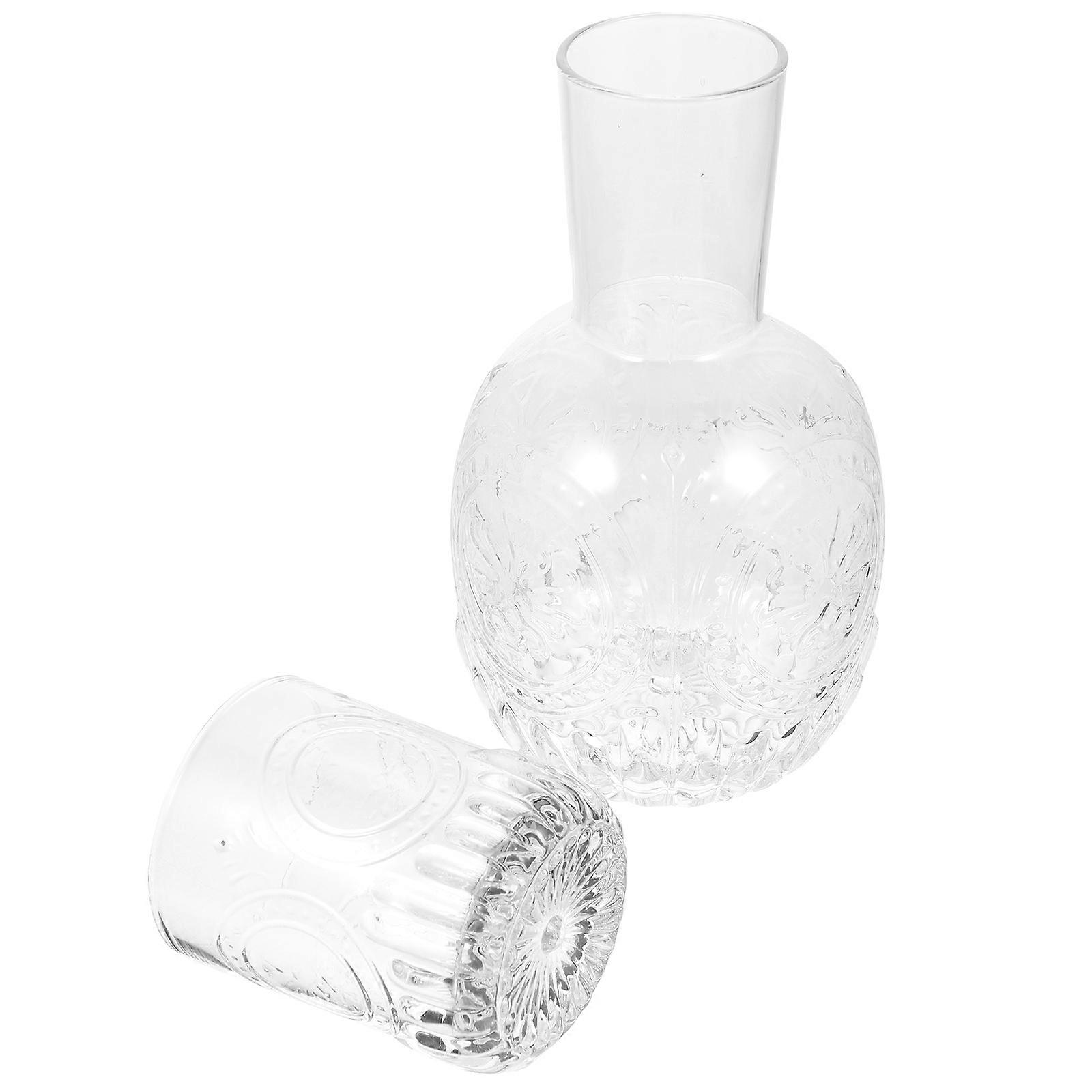 3 Sets Transparent Glass Water Kettle Ideal For Home Use Elegant Design Great For Office And Guests Juice Making