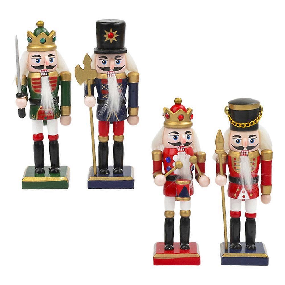 Xmas Nutcracker Decorations Soldier Modeling For Indoor Decoration 12.5CM 16Pcs