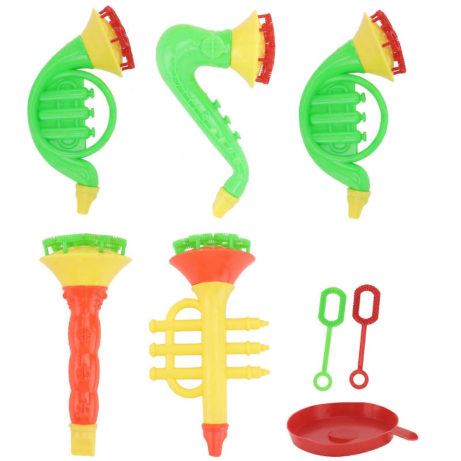 Kids Bubble Machine Toy Musical Instrument Shape with 15Pcs Quantity