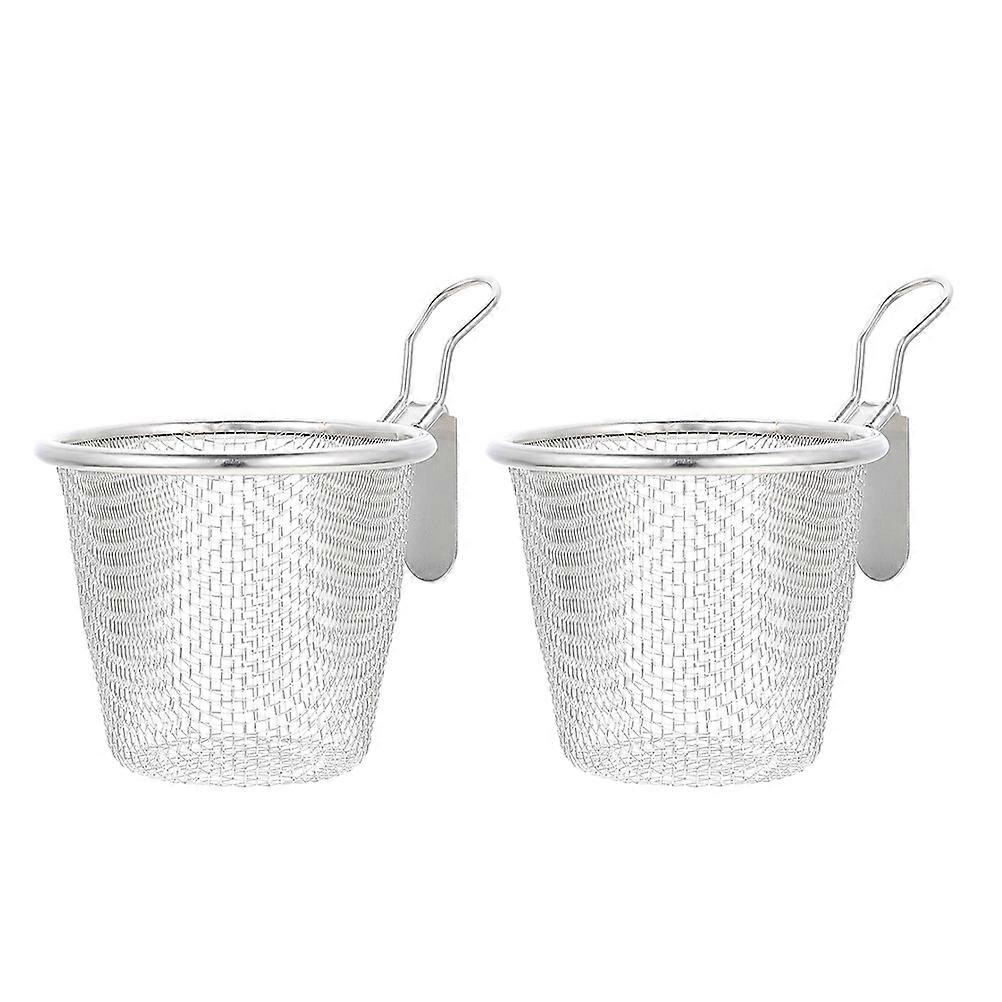 8Pcs Mesh Pasta Baskets Stainless Steel Strainers for Kitchen Use