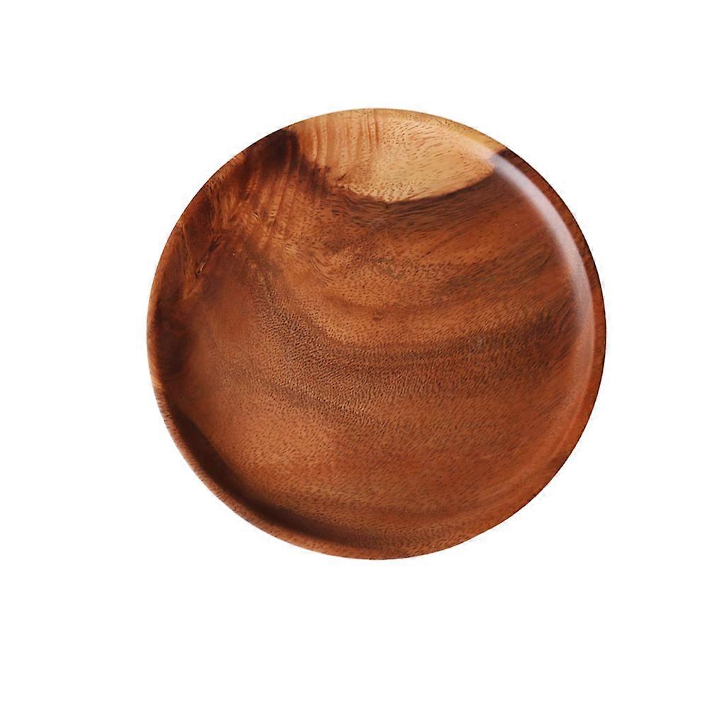 Fruit Platter Round Dessert Serving Plate in Chocolate Color for Thanksgiving Christmas Events 12CM 1Set