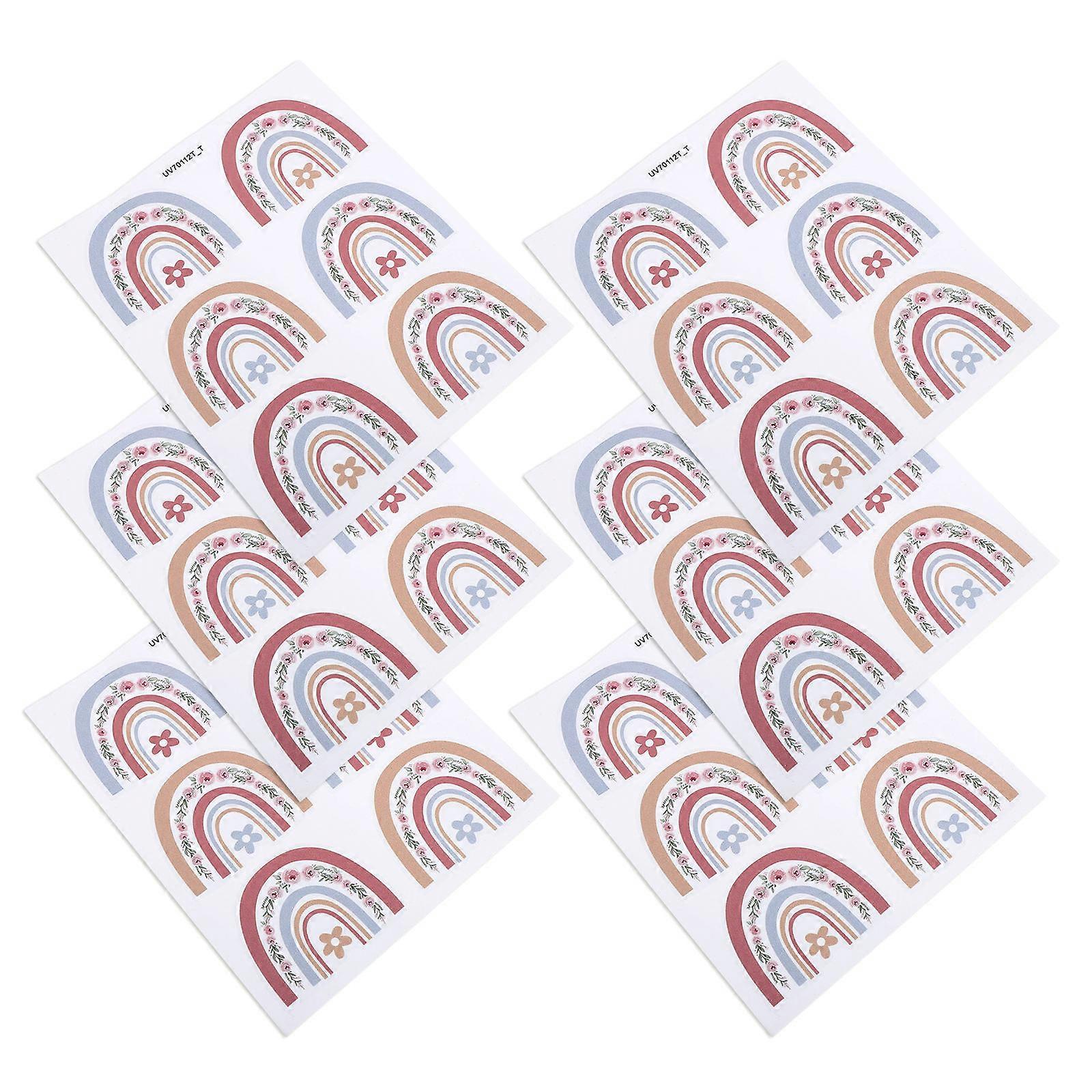 Removable Wall Decal For Playroom Decoration Multi Color Bohemian Sheets