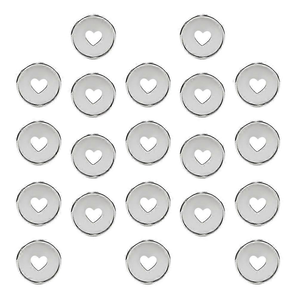 Binder Rings Plastic Discs for Planner 100Pcs Silver Hollow Binder Discs