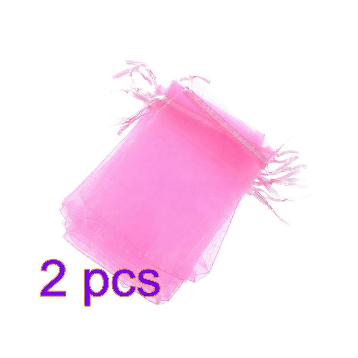 Small Gift Bags Solid Color Candy Bags for Wedding 200Pcs Pink Drawstring