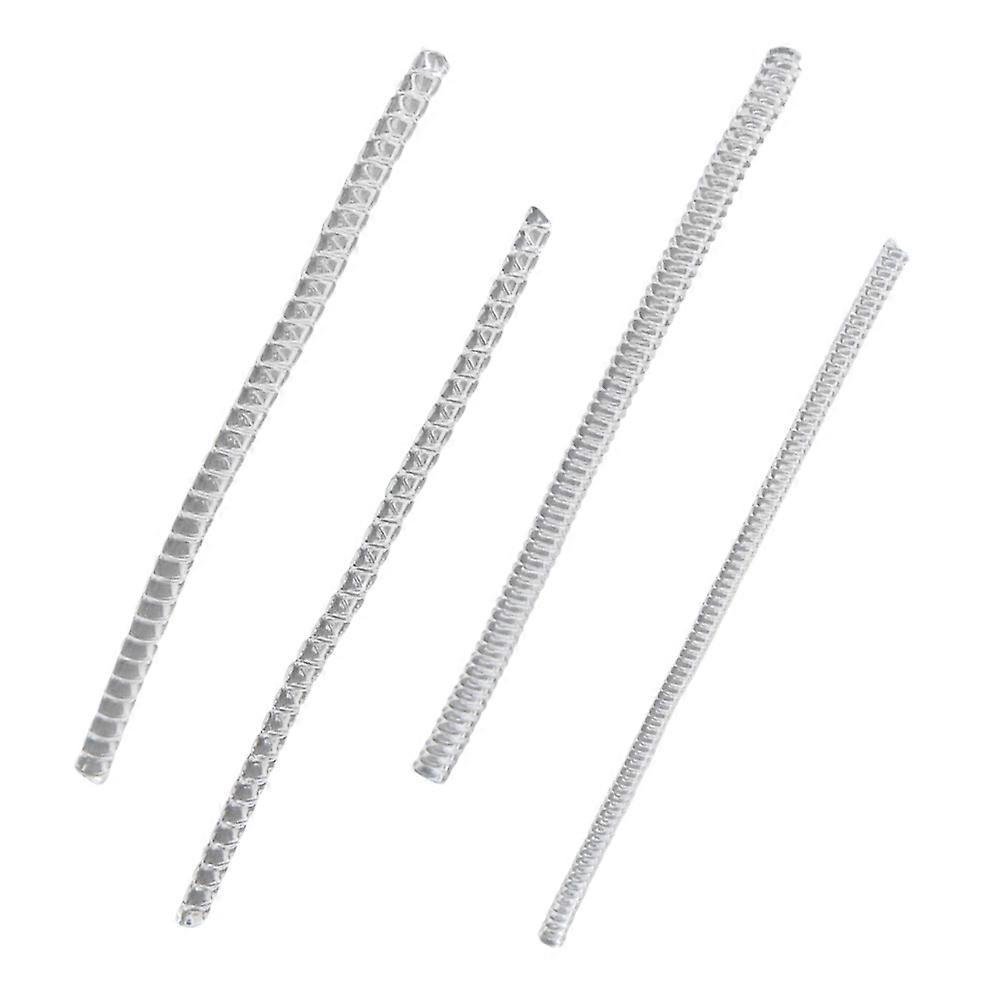Adjustor Ring Silicone for Adjustment 4Pcs Transparent Invisible White Strings