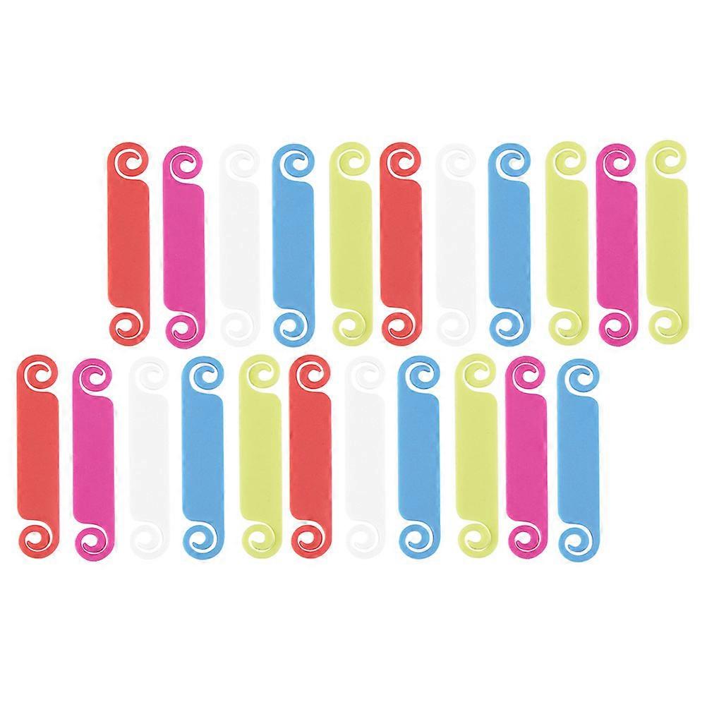 Identification Label For Wires Daily Use 50Pcs Multicolor TPR Cable Labels Smooth Writing Surface