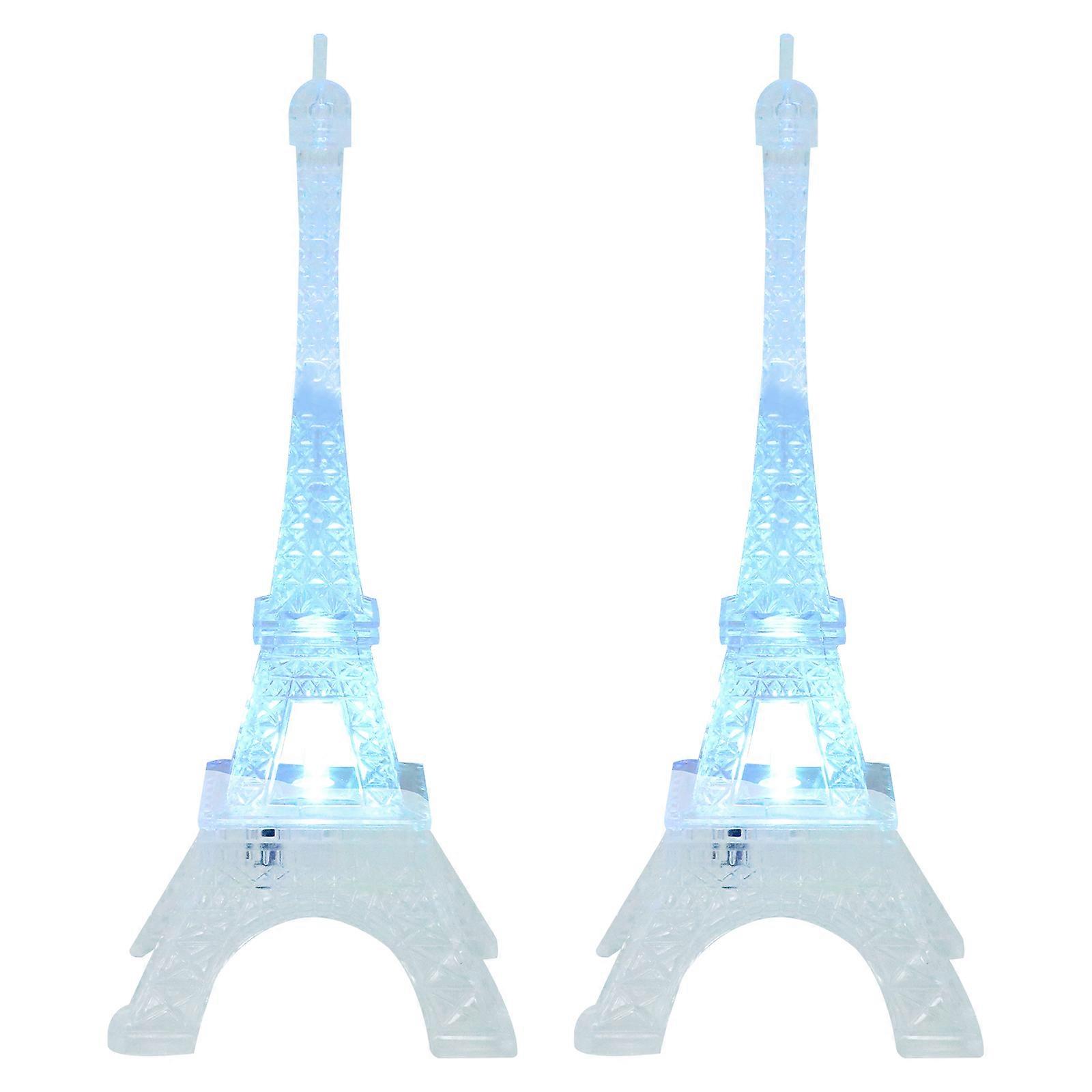 Decoration Night Light Eiffel Tower LED Lamp for 6Pcs Room Illumination