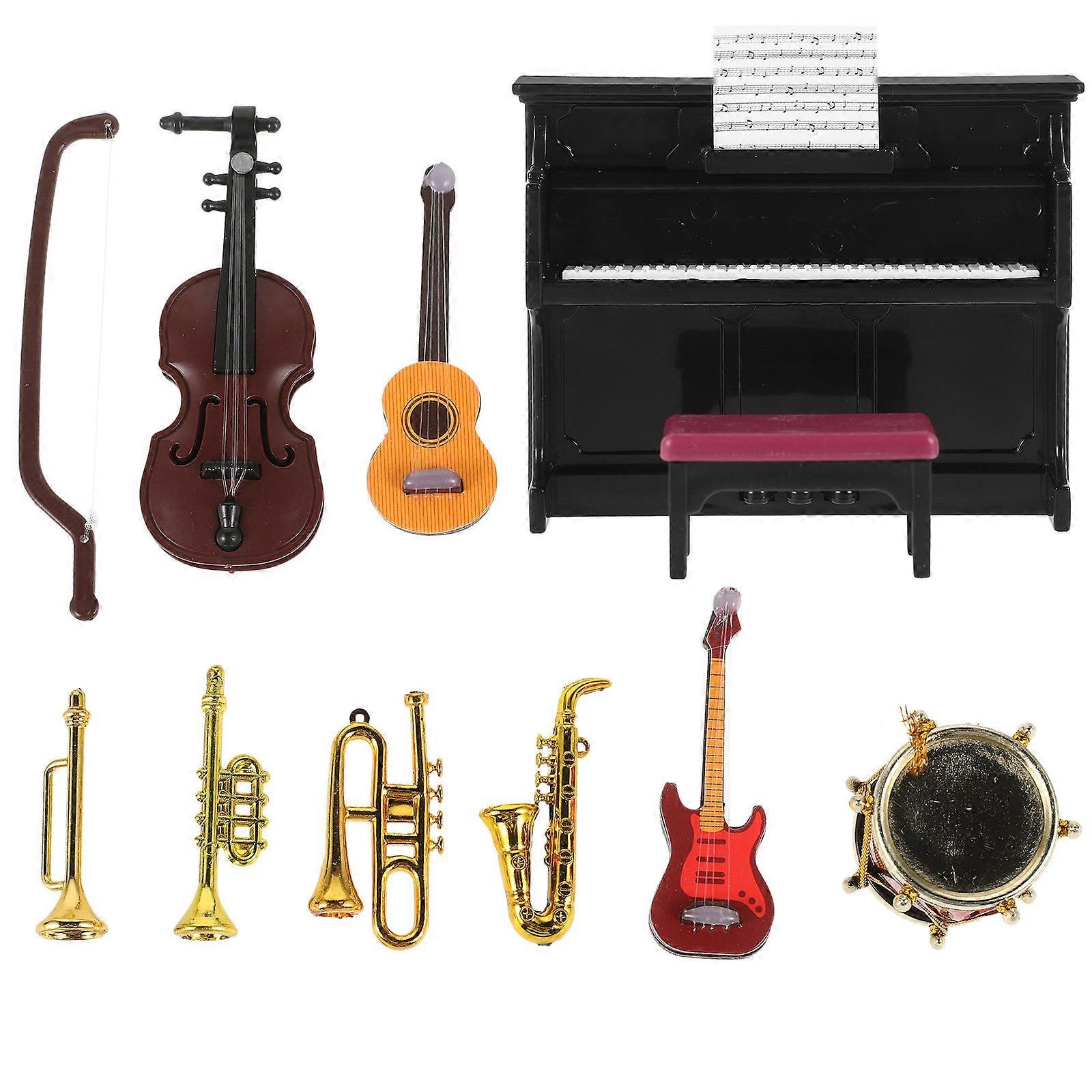 Decorative Mini Instrument Doll House Instrument for 3Sets of Props