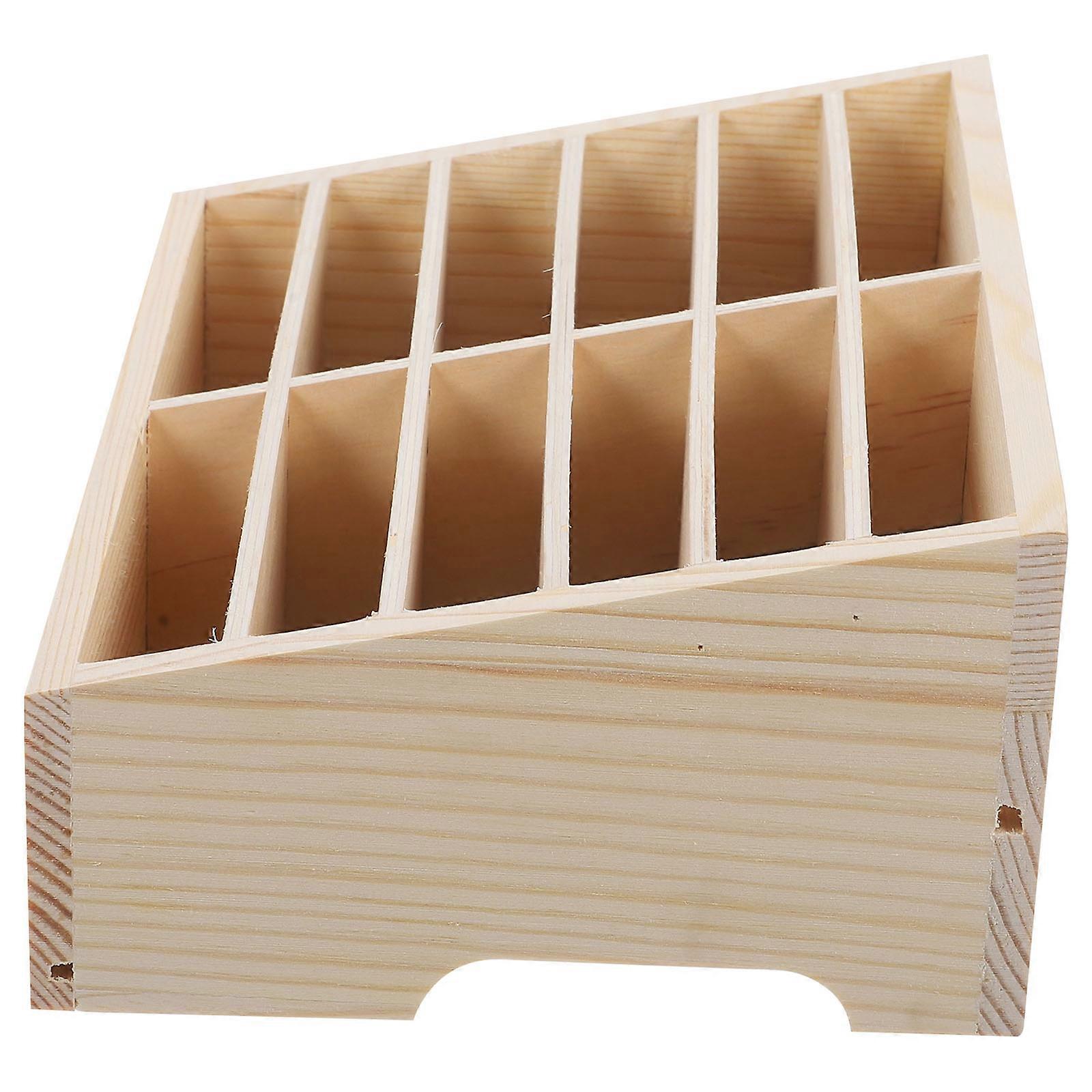 Sleek Mobile Phone Organizing Box Ideal For Educational Settings With Rectangular Shape In Khaki Providing Temporary Display 3Pcs