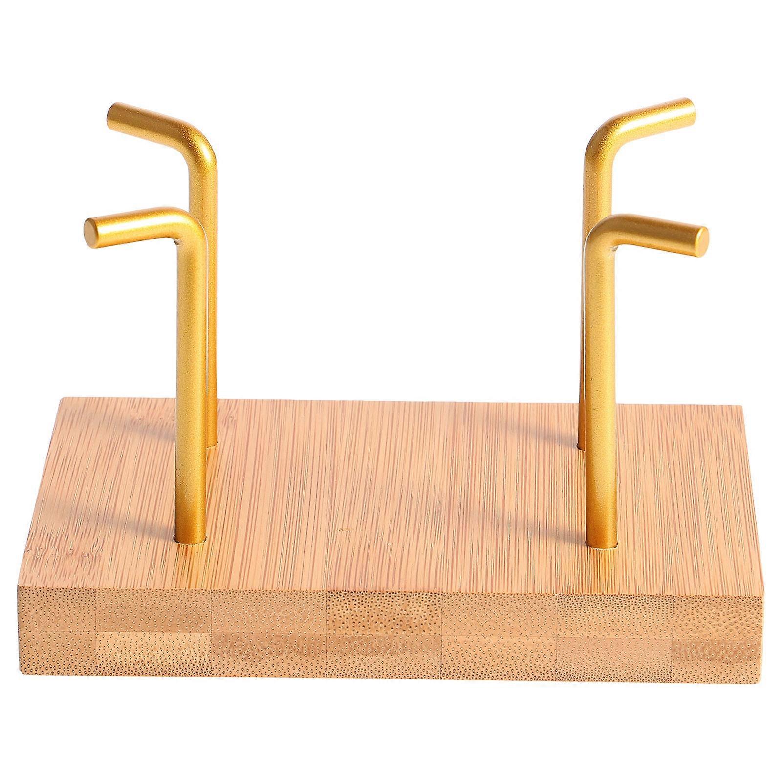 Coffee Filter Paper Stand Bamboo Holder for Coffee Filter Storage 5Pcs