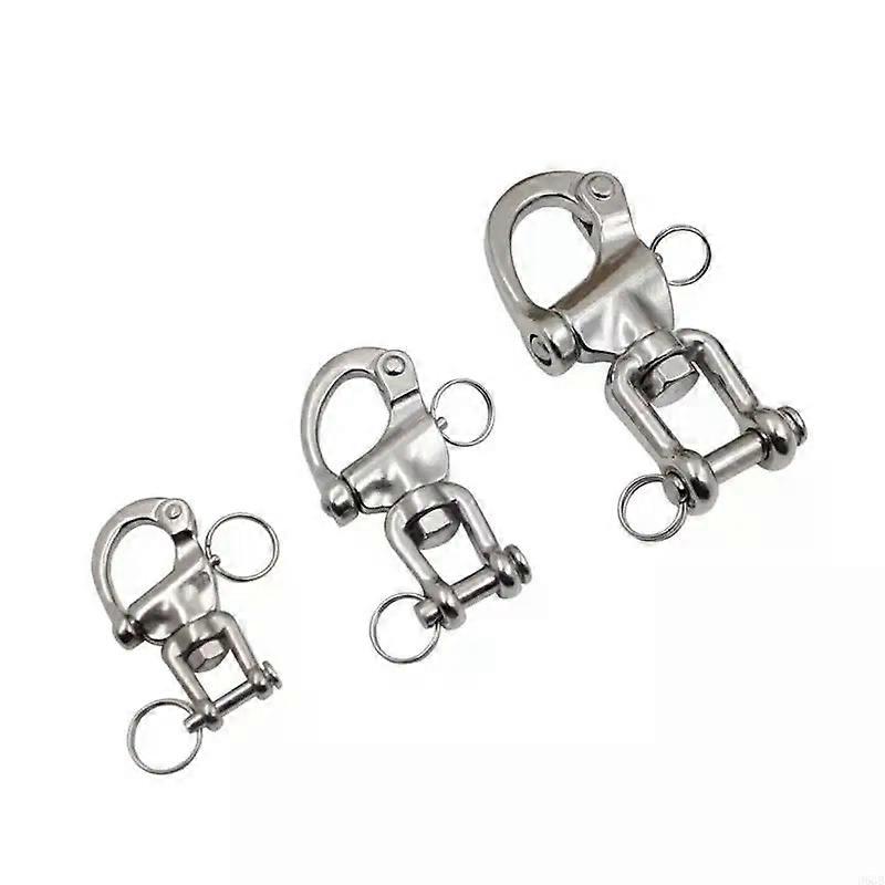 96GB 70/87/128mm Stainless Steel Mini Fixed Shackle Quick Release Fixed Shackles Marine Boat Rigging Hardware