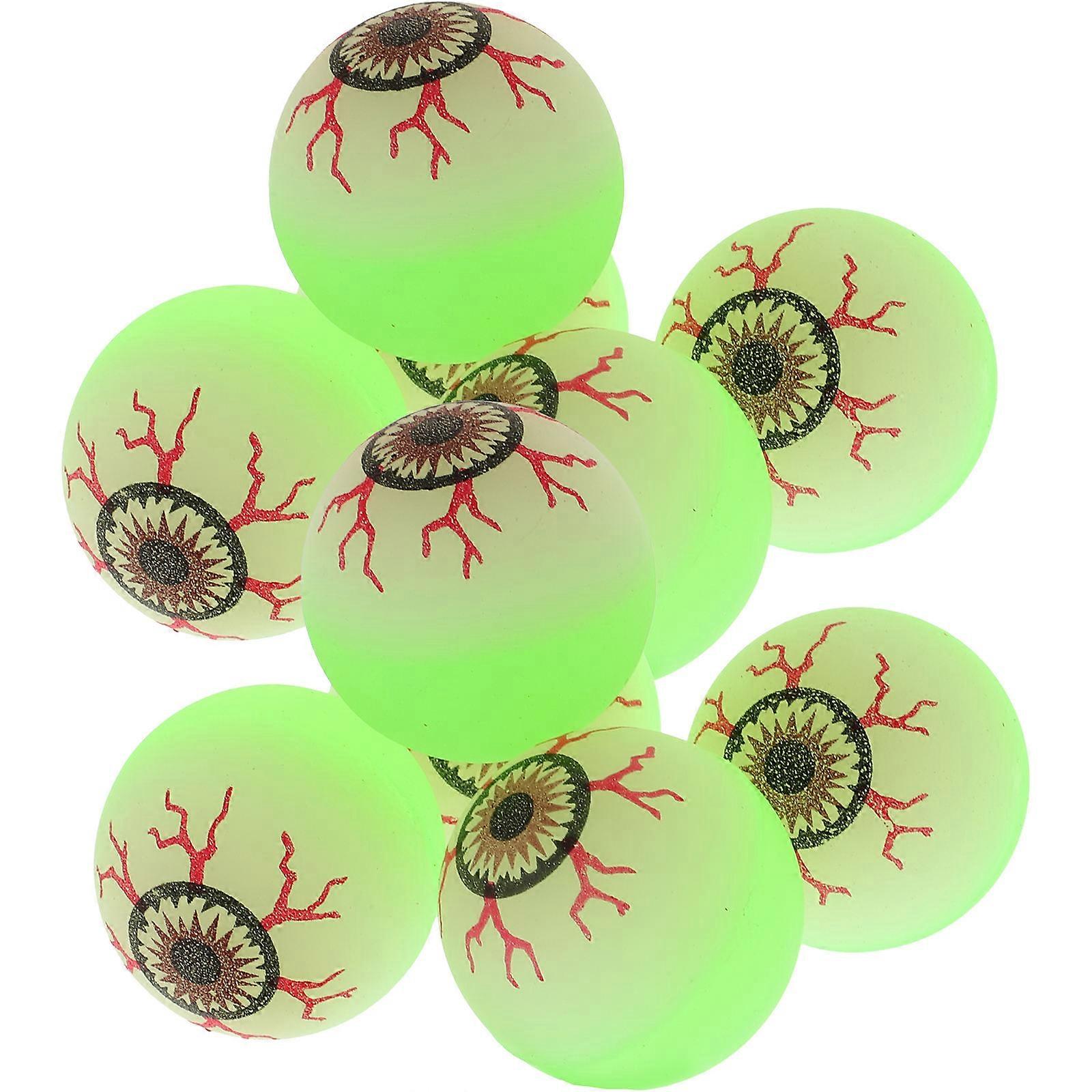 Glow-In-The-Dark Bouncy Balls 48Pcs Christmas Party Favors Assorted Color Round Stress Relief Toys