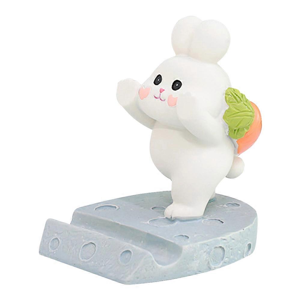 Cell Phone Stand for Desktop Use 4Pcs Set Cartoon Rabbit Holder