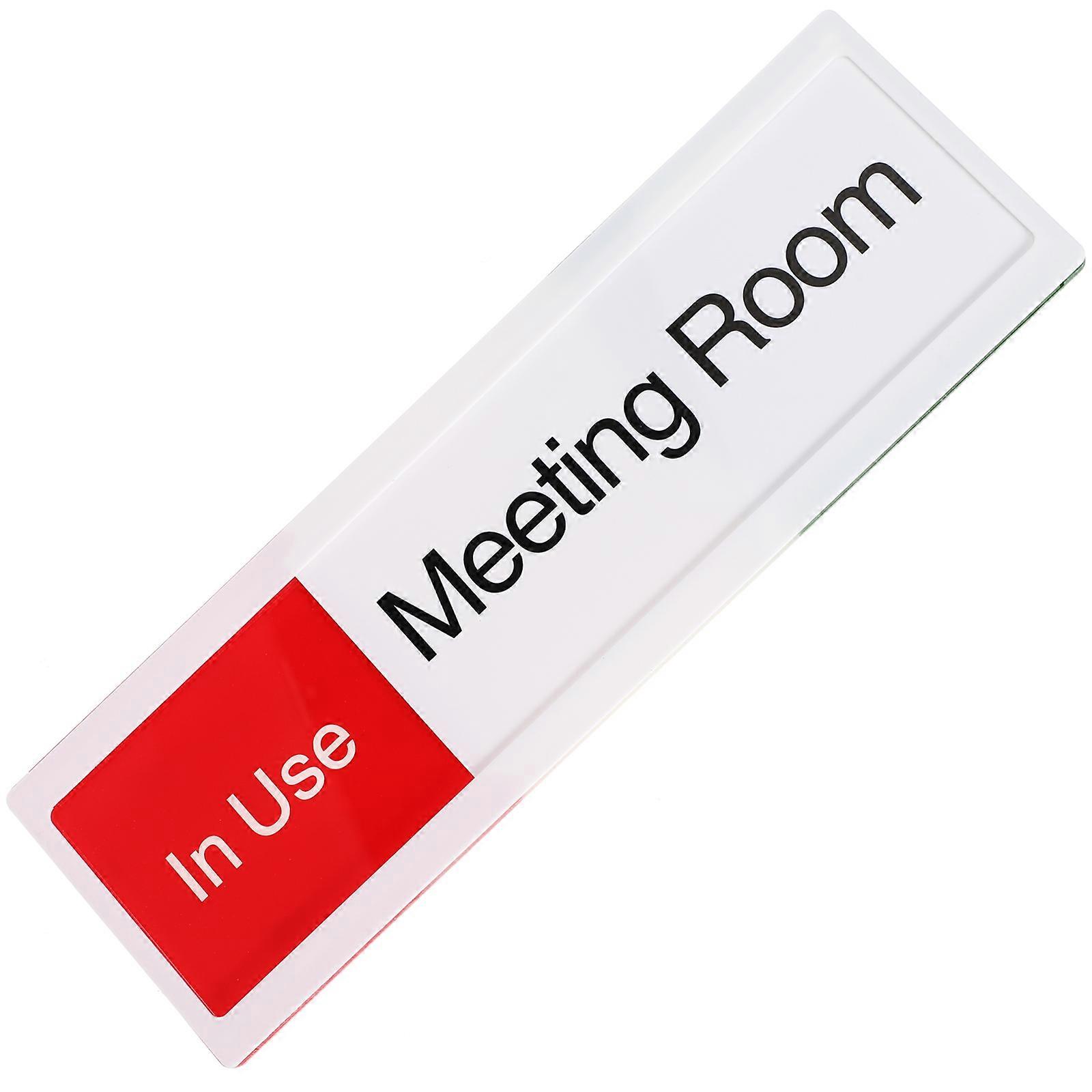 Office Signboard for Meeting Room Use Slide Door 3Pcs Set