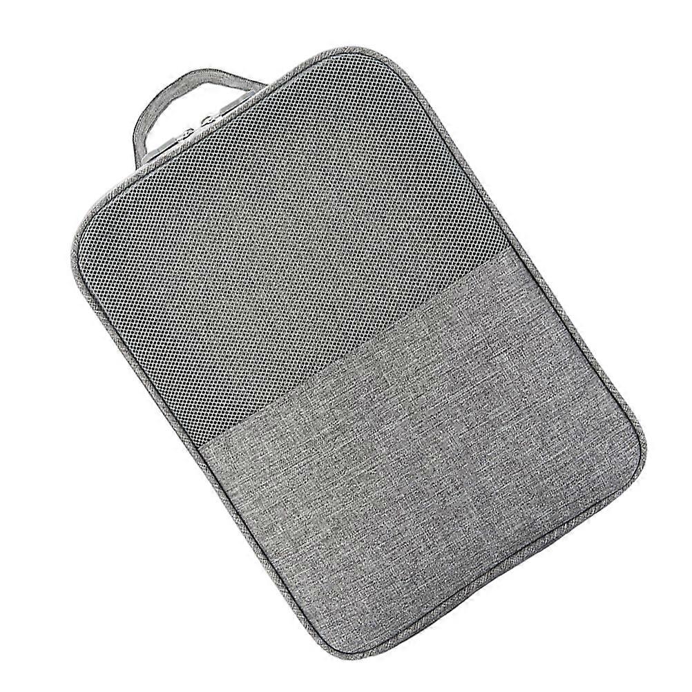 Shoe Bag with Zipper Travel Shoe Bag for Storage Use 1Pcs Grey Polyester