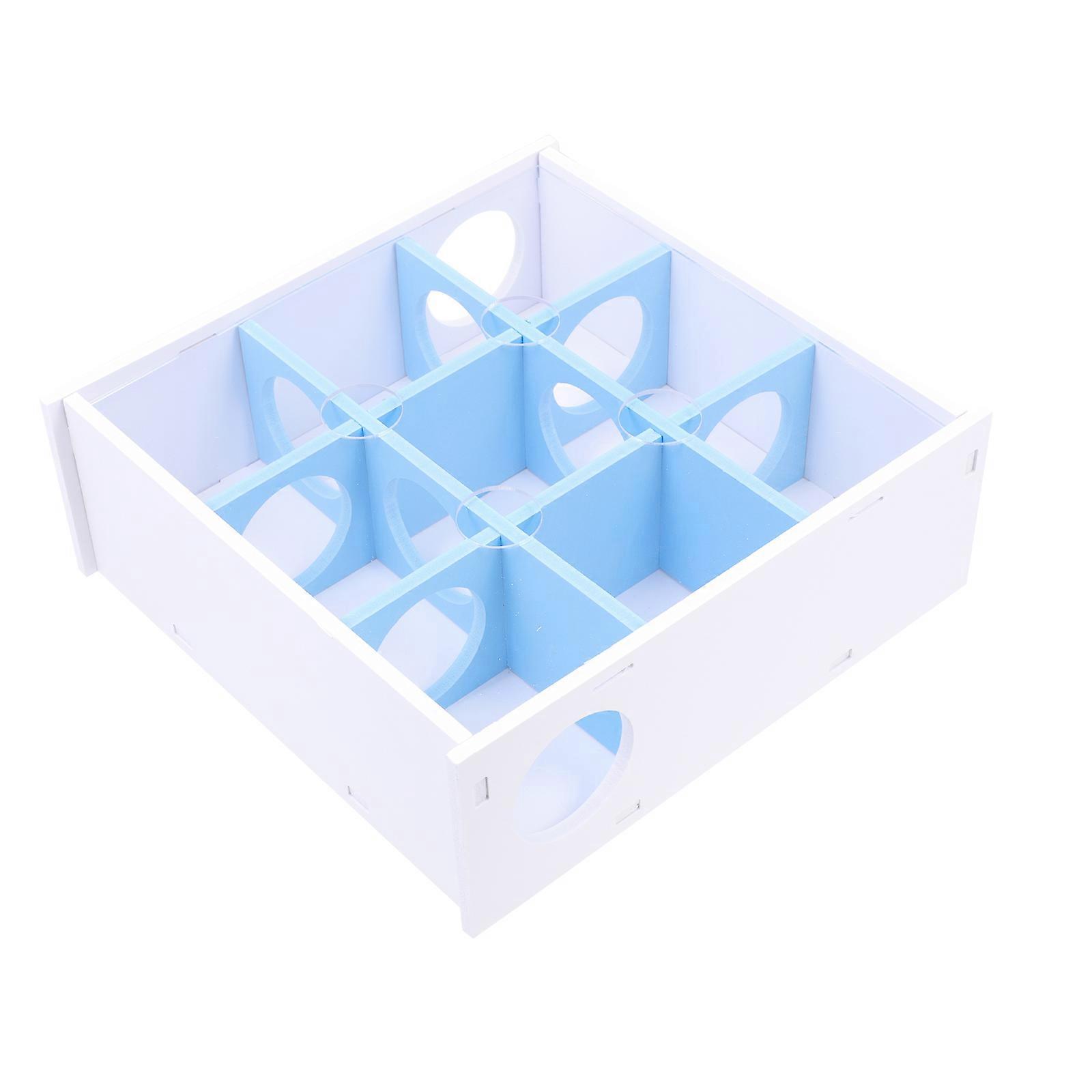 Pet Maze Toy Acrylic Hamster Exercising Labyrinth 2Pcs Blue