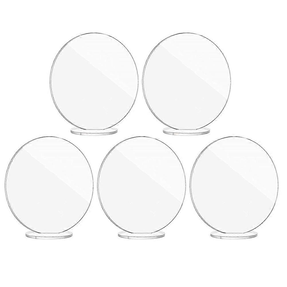 Transparent Round Table Sign Number Cards For Wedding And Party Decoration Reusable Writing Surface 25Pcs