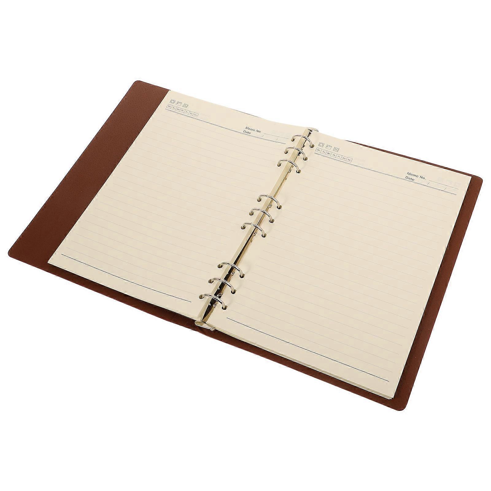 Note Taking Notepad with Aluminum Alloy Binder for Teachers 26.50X18.00X2.30CM Perfect for Home and Office 1Set